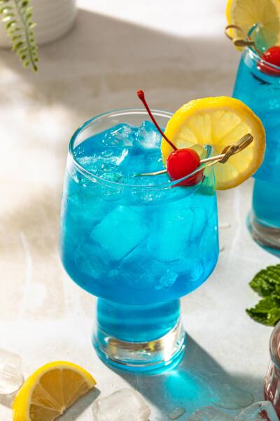 blue motorcycle drink